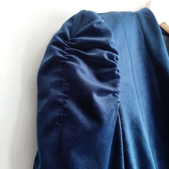 Esprit Deep Blue Velvet Blazer - Picture 6 of 16